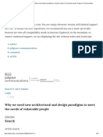 Why We Need New Architectural and Design Paradigms To Meet The Needs of Vulnerable People - Palgrave Communications PDF