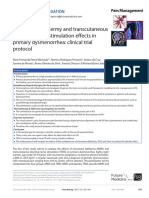 Microwave Diathermy and Transcutaneous Electrical Nerve Stimulation Effects in Primary Dysmenorrhea: Clinical Trial Protocol