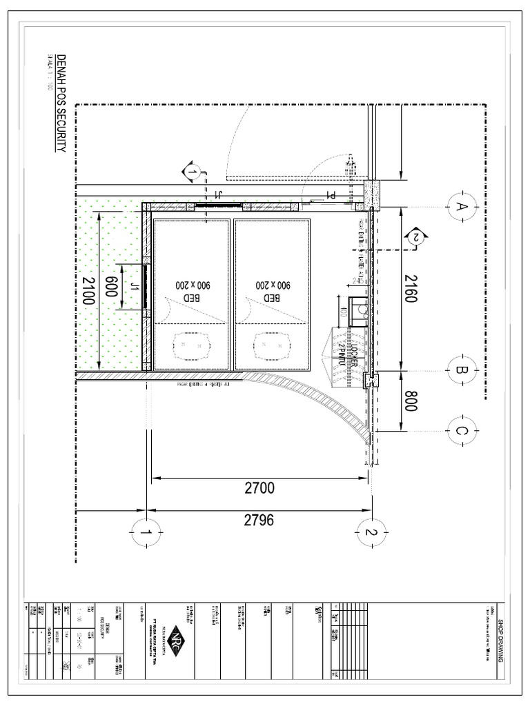 Denah Pos Security PDF | PDF