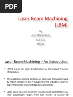 Laser Beam Machining LBM