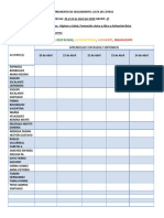 Instrumento de Seguimiento. Lista de Cotejo