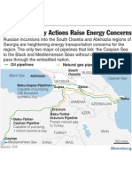 Russian Military Actions in Georgia Raise Caspian Energy Concerns