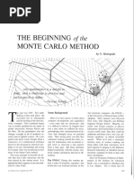 N. Metrópolis The Beginning of The Monte Carlo Method PDF