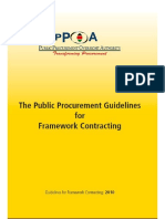 Guidelines For Framework Contracting, 2010