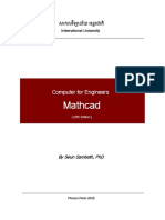 Mathcad Lecture - 12th Edition PDF