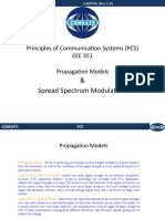 Spread Spectrum Modulation: Principles of Communication Systems (PCS) EEE 351 Propagation Models