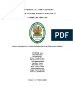 ANALISIS DE LA CONSTITUCION POLITICA DEL ESTADO  BOLIVIA(1)