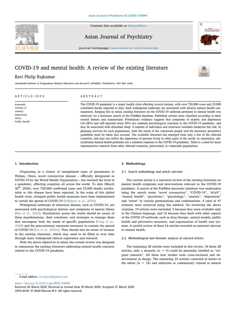 Mental health literature review topics image