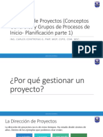 Semana 3 Dirección de Proyectos (Conceptos Generales y Grupos de Procesos de Inicio - Planificación Parte 1) PDF