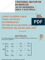 Matrices, Determinantes y Sistema de Ecuaciones Lineales