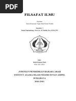 Download Cover Makalah FILSAFAT ILMU by Ach Junaidi SN45956326 doc pdf