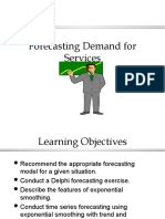 Forecasting Demand For Services