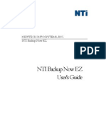 NTI Backup Now EZ User's Guide