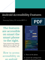 Android Accessibility Features: Samsung Galaxy S9 version:REV1.1