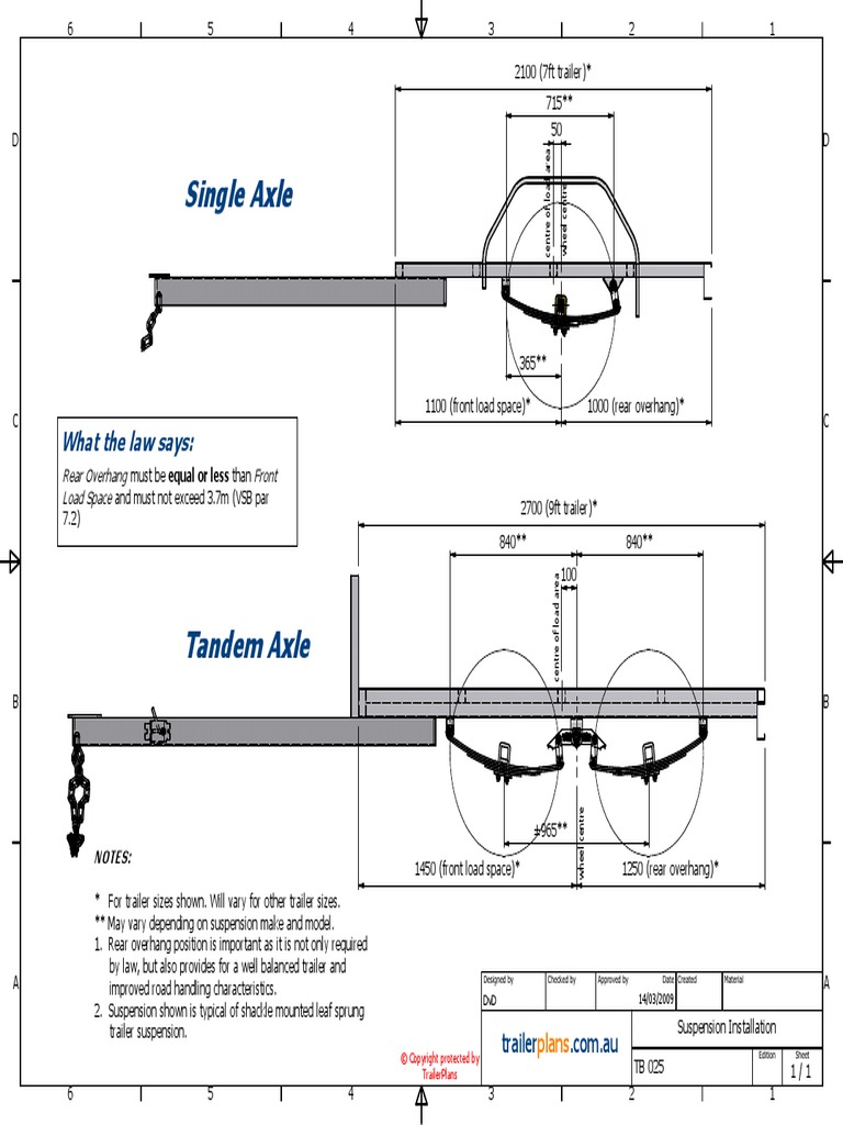 TB 025 - Suspension Installation | PDF | Trailer (Vehicle ...