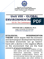 Unit Viii - Global Environmental Flows: GE-SS: The Contemporary World