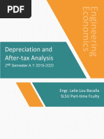 Depreciation and After-Tax Analysis: Engr. Lelie Lou Bacalla SLSU Part-Time Fculty