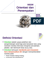 Handout 6 Orientasi Dan Penempatan