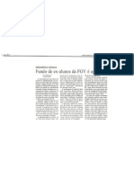 Fundo de ex-alunos da FGV é aprovado - Jun2003 - Gazeta Mercantil