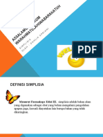 Penggolongan dan Contoh Simplisia