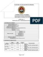 Silabo Etica y Responsabilidad Social