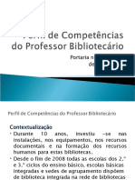 Perfil de Competências do Professor Bibliotecário