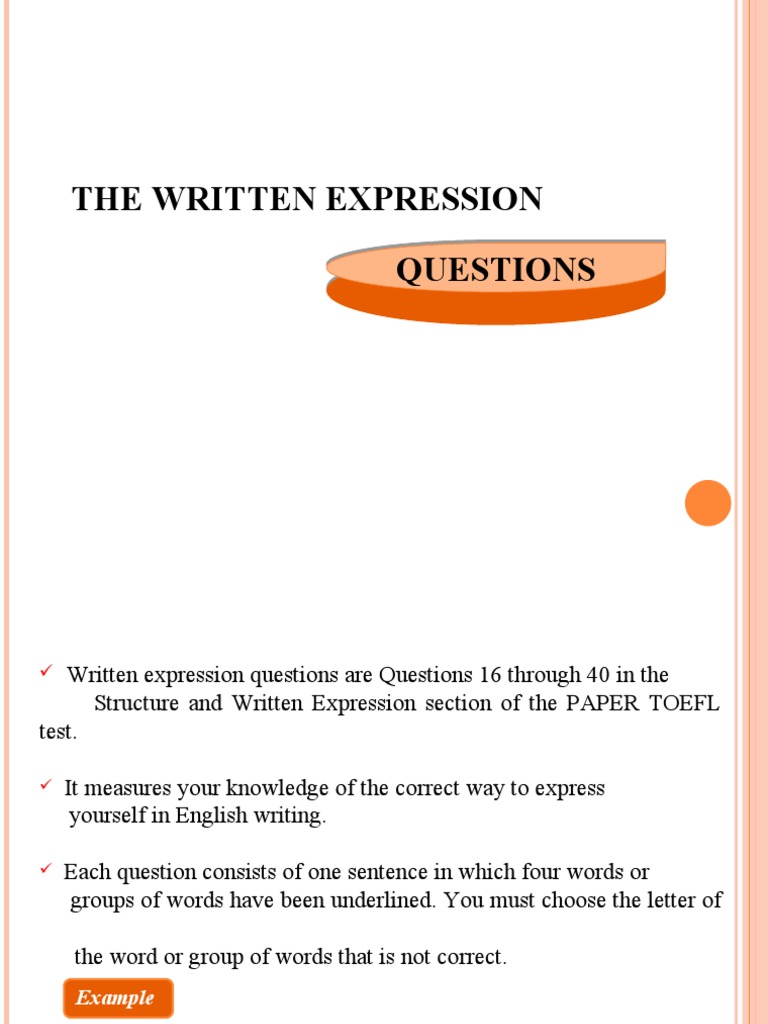 TOEFL Written Expression Strategies | PDF | Adjective | Verb