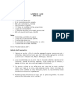 Receta de Lasaña PDF