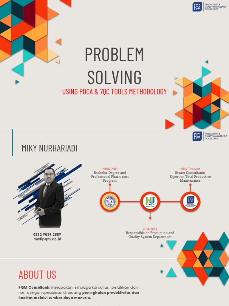 Problem Solving: Using Pdca & 7Qc Tools Methodology | PDF ...