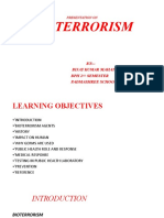Bioterrorism: BY: - Bijay Kumar Mahato BPH 2 Semester Padmashree School of Public Health