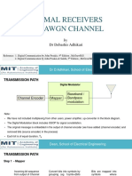 Optimal Receivers for AWGN Channels