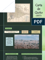 Carta de Quito (1977): Conservación y aprovechamiento del patrimonio monumental ecuatoriano