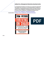 PDF Thriving On Chaos: Handbook For A Management Revolution Download Online