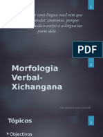 Morfologia Verbal - Xichangana
