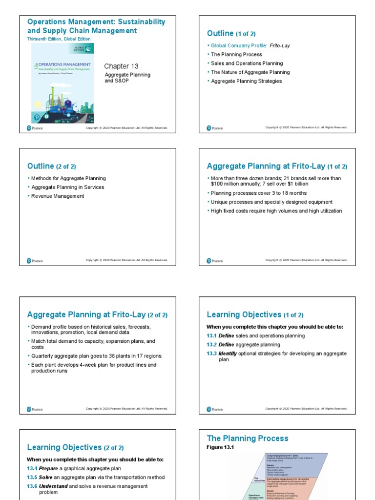 CH 13 - Aggregate Planning PDF | PDF | Labour Economics | Demand