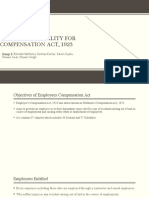 Employer's Liability For Compensation Act, 1923