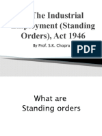 The Industrial Employment (Standing Orders), Act 1946: by Prof. S.K. Chopra