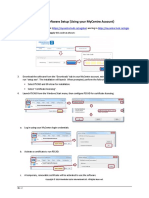 Training Software Setup (Using Your Mycentre Account)