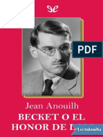 Becket o El Honor de Dios - Jean Anouilh PDF