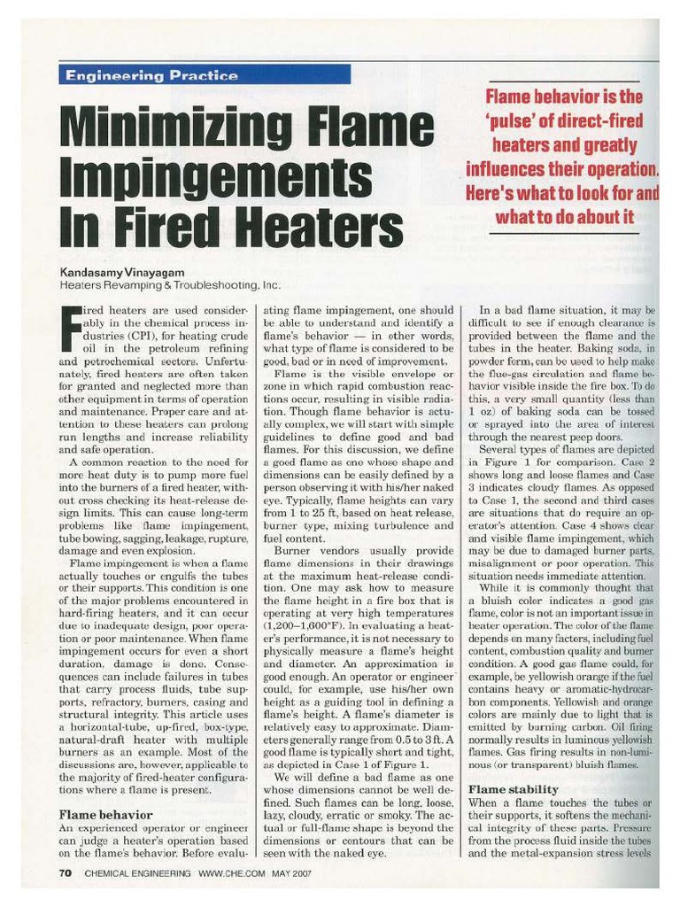 Minimizing Flame Impingement Risks | PDF | Combustion | Fires