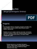 Uji Normalitas Data Dengan Uji Kolmogorov-Smirnov