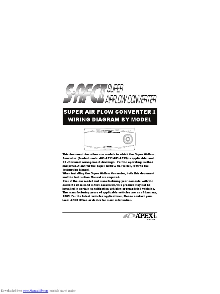 Super Airflow Converter Super Air Flow Converter Wiring Diagram by