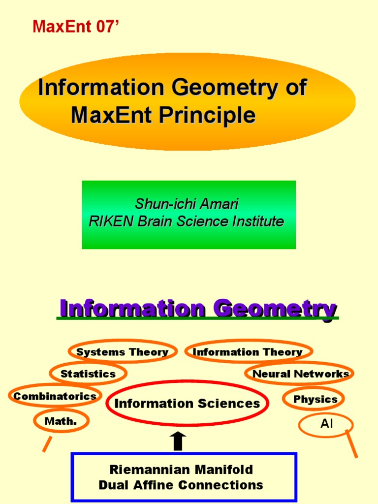 Information Geometry of Maxent Principle | PDF | Applied Mathematics ...