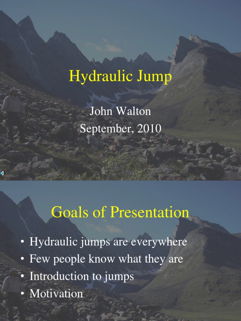 Hydraulic Jump PDF PDF Classical Mechanics Continuum Mechanics