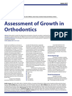 Assessment of Growth in Orthodontics