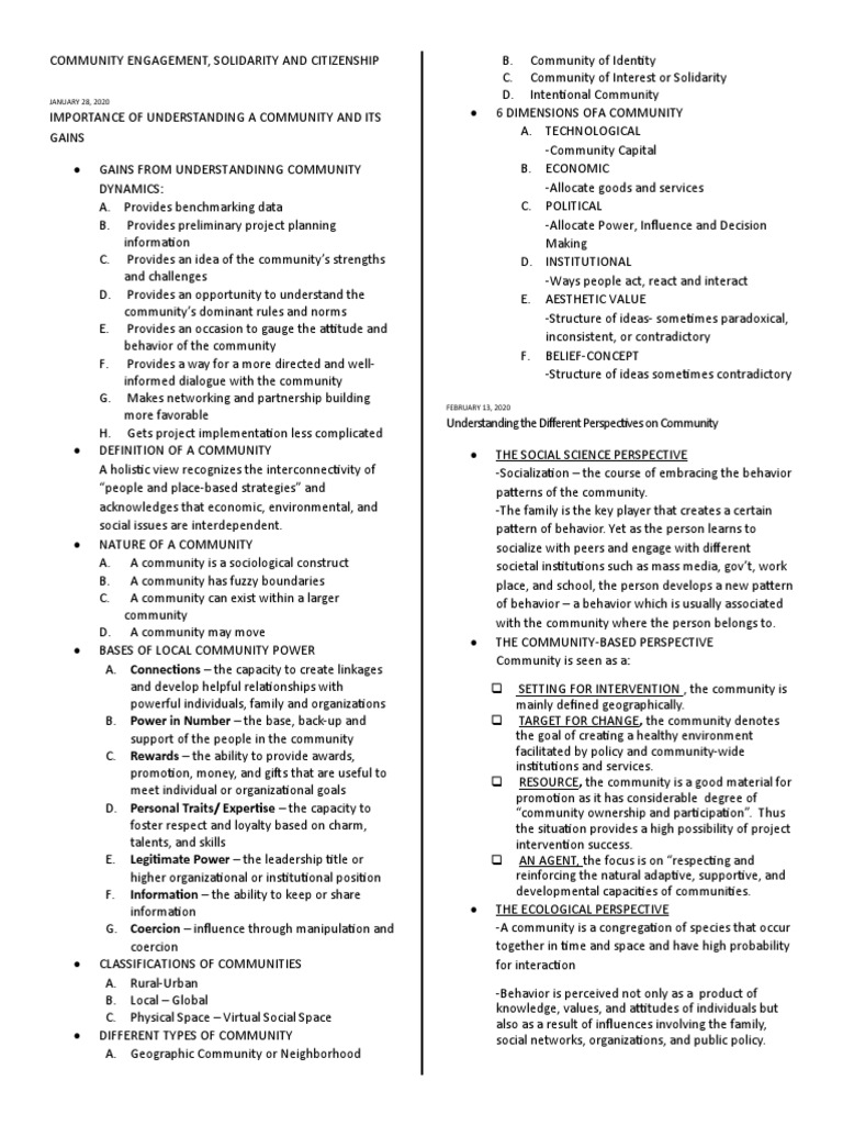 Understanding Community Engagement Dynamics | PDF | Community | Resource
