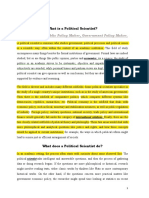 What Is A Political Scientist PDF