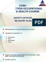 Cosh Construction Occupational Safety & Health Course: Safety Officer Re-Entry Plan