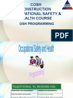 Cosh Construction Occupational Safety & Health Course: Osh Programming