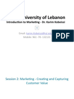 Introduction To Marketing - Session 2